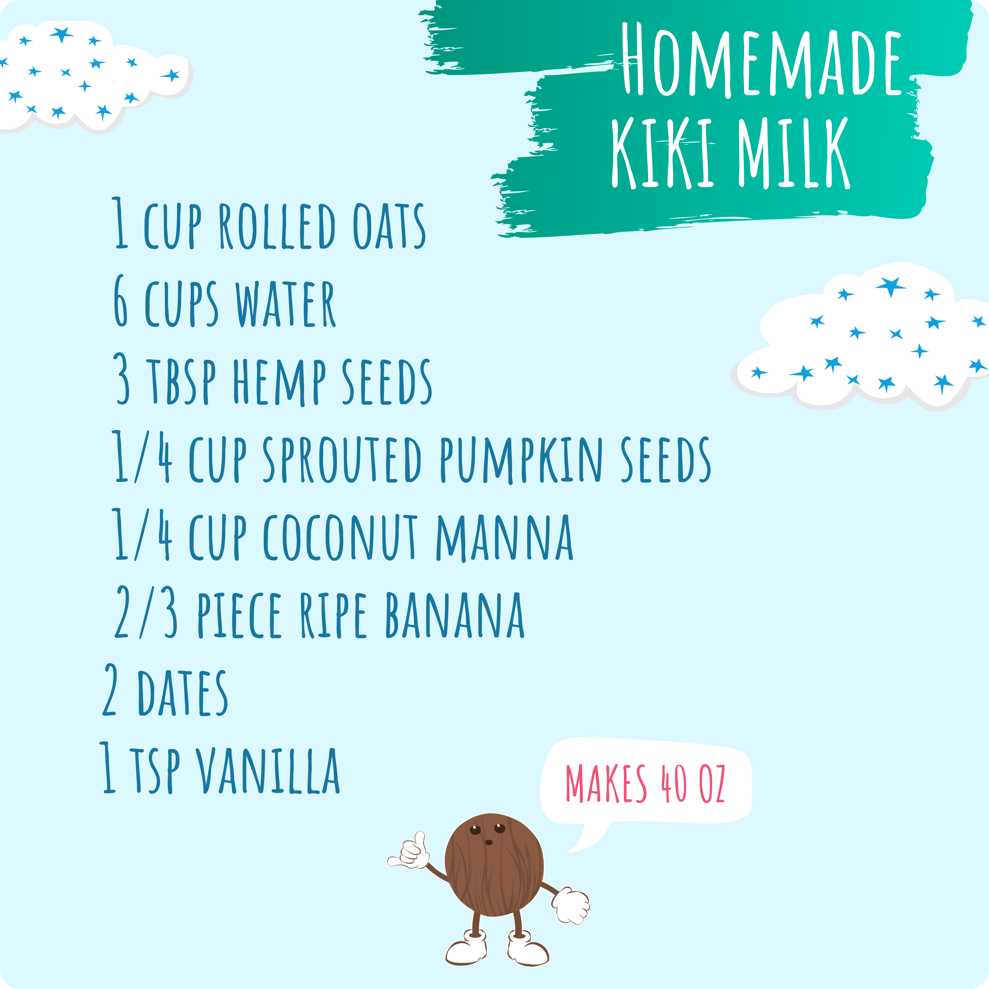 kiki milk recipe ingredients