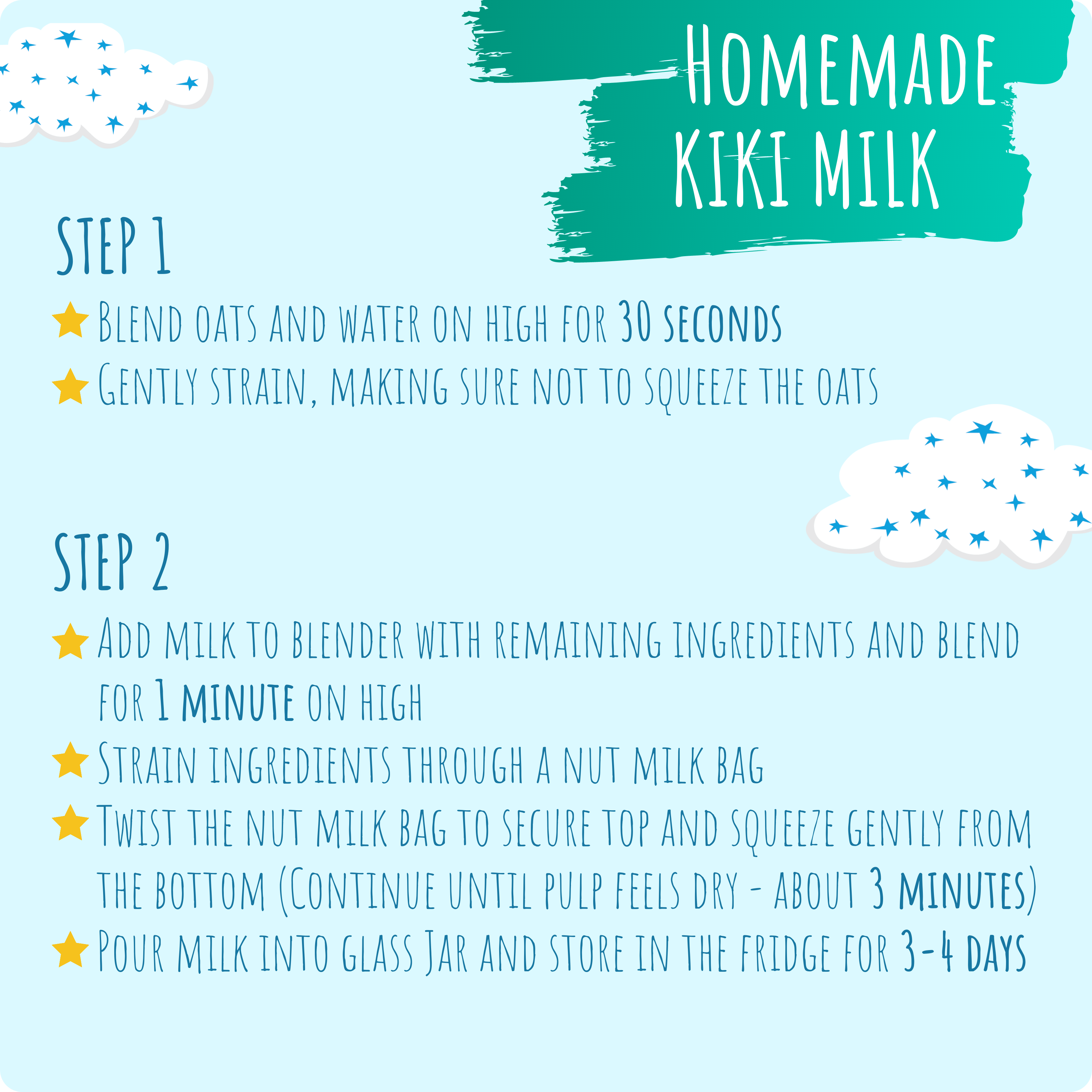 kiki milk recipe directions