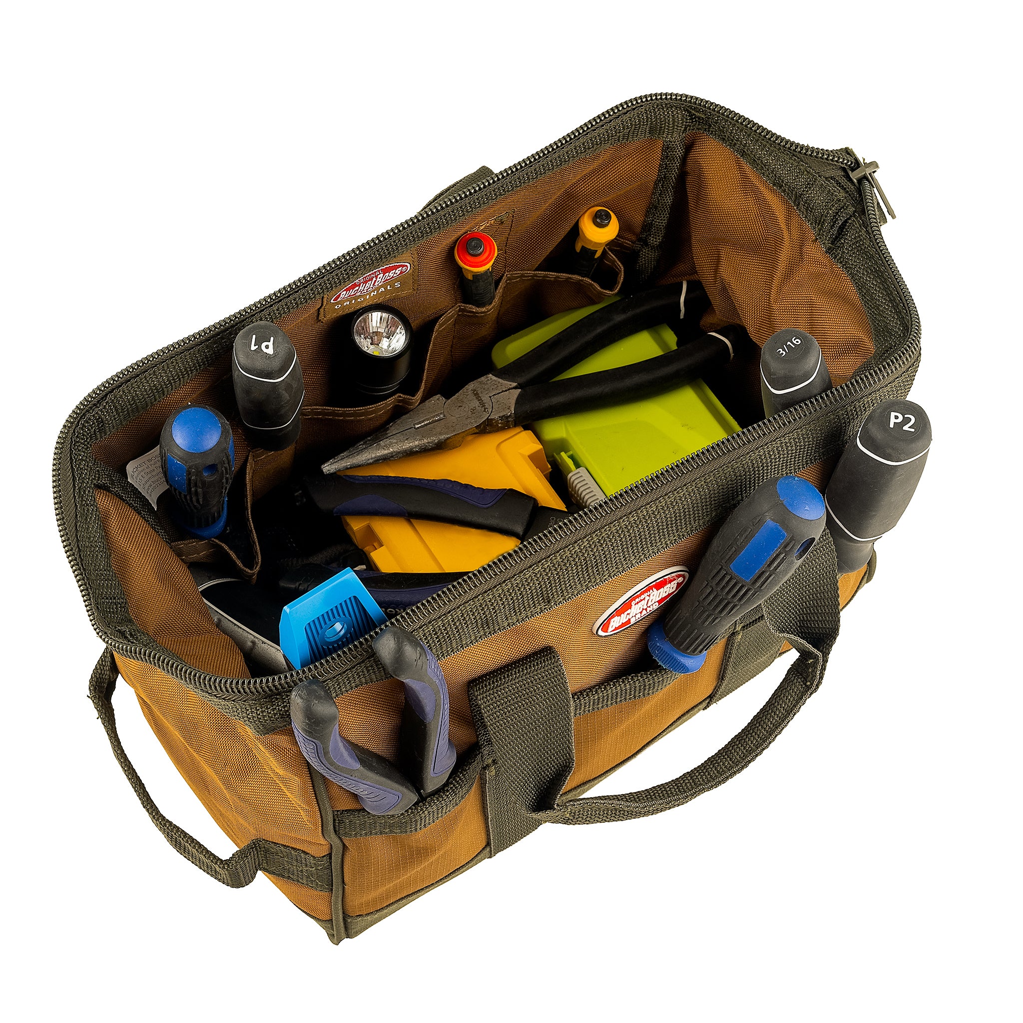 BUCKET BOSS Gatemouth Tool Bag, 20-In.