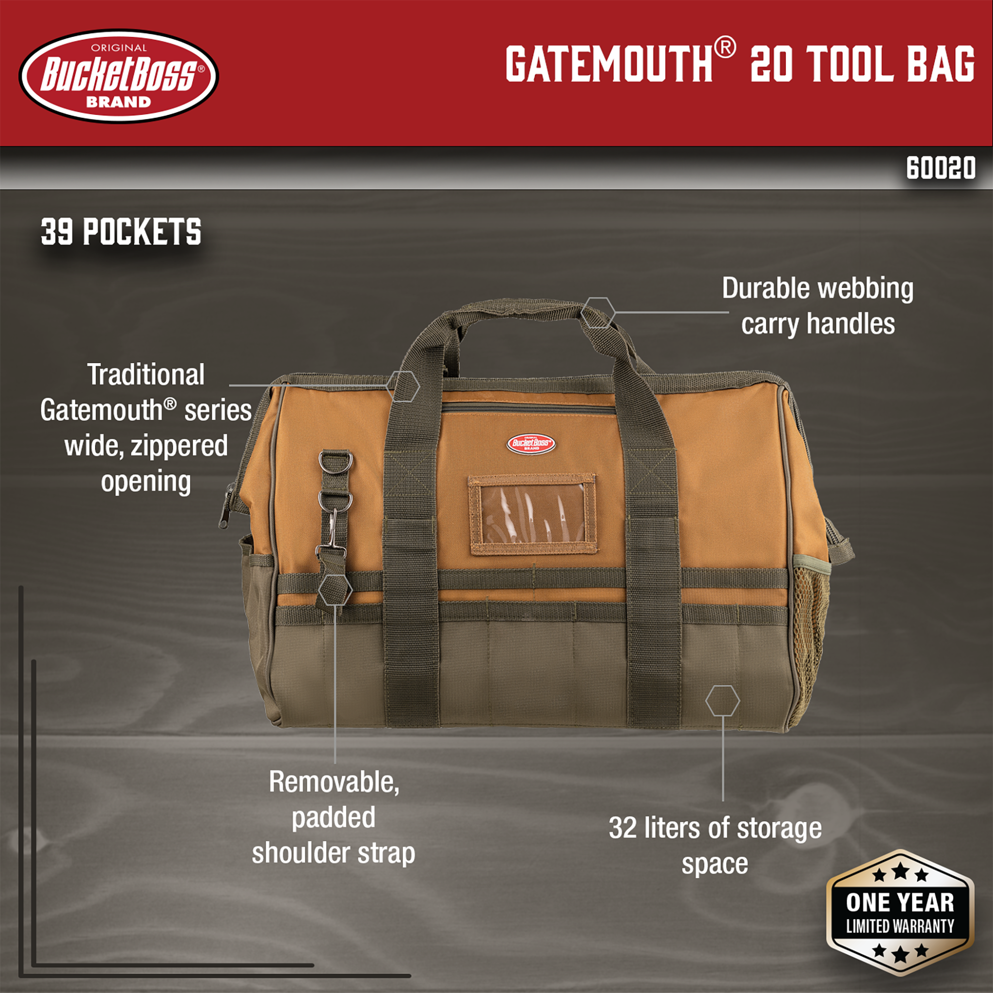 Bucket Boss 18 in. All-Weather Duffle Bag at Tractor Supply Co.