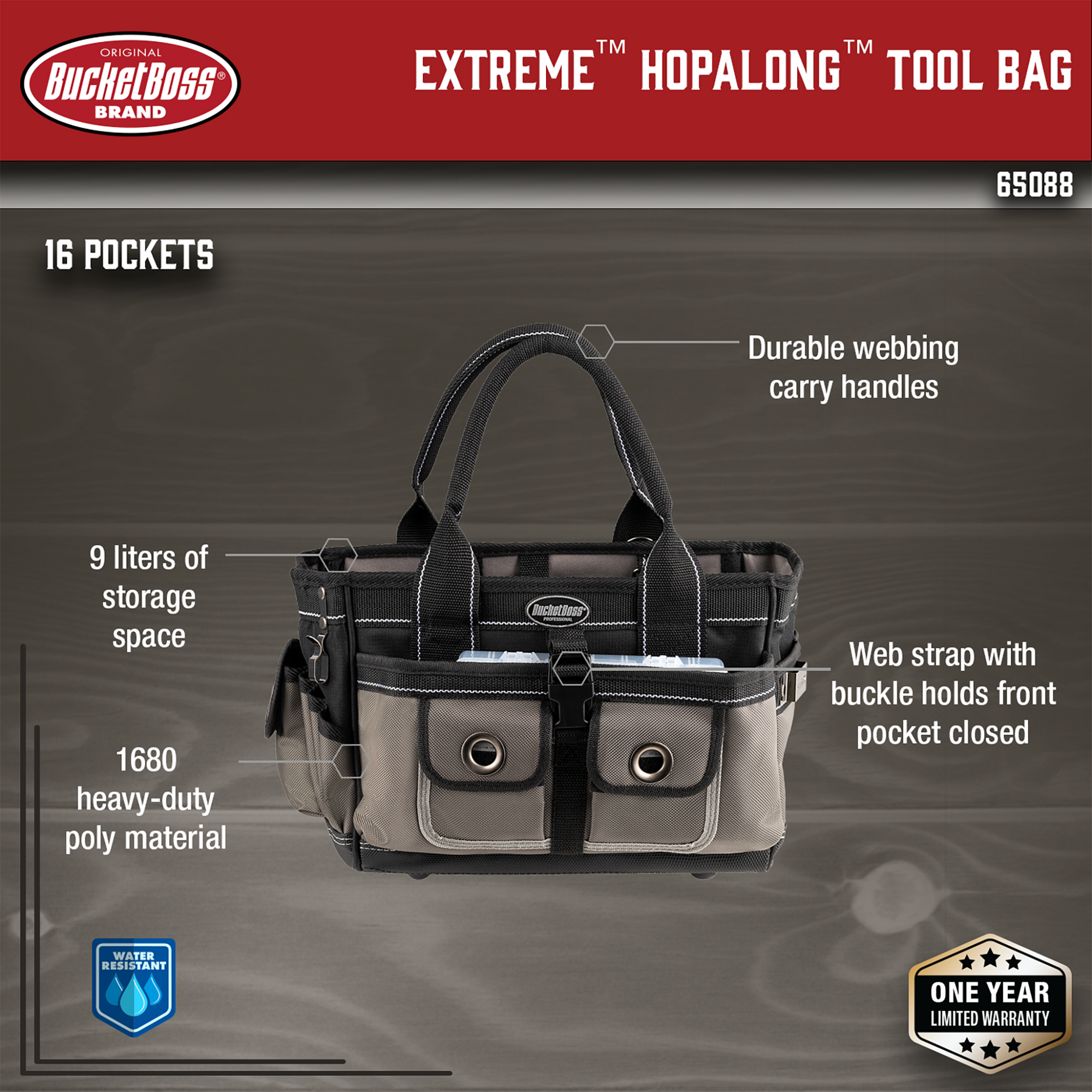 Bucket Boss 65024 Extreme Big Daddy Tool Bag
