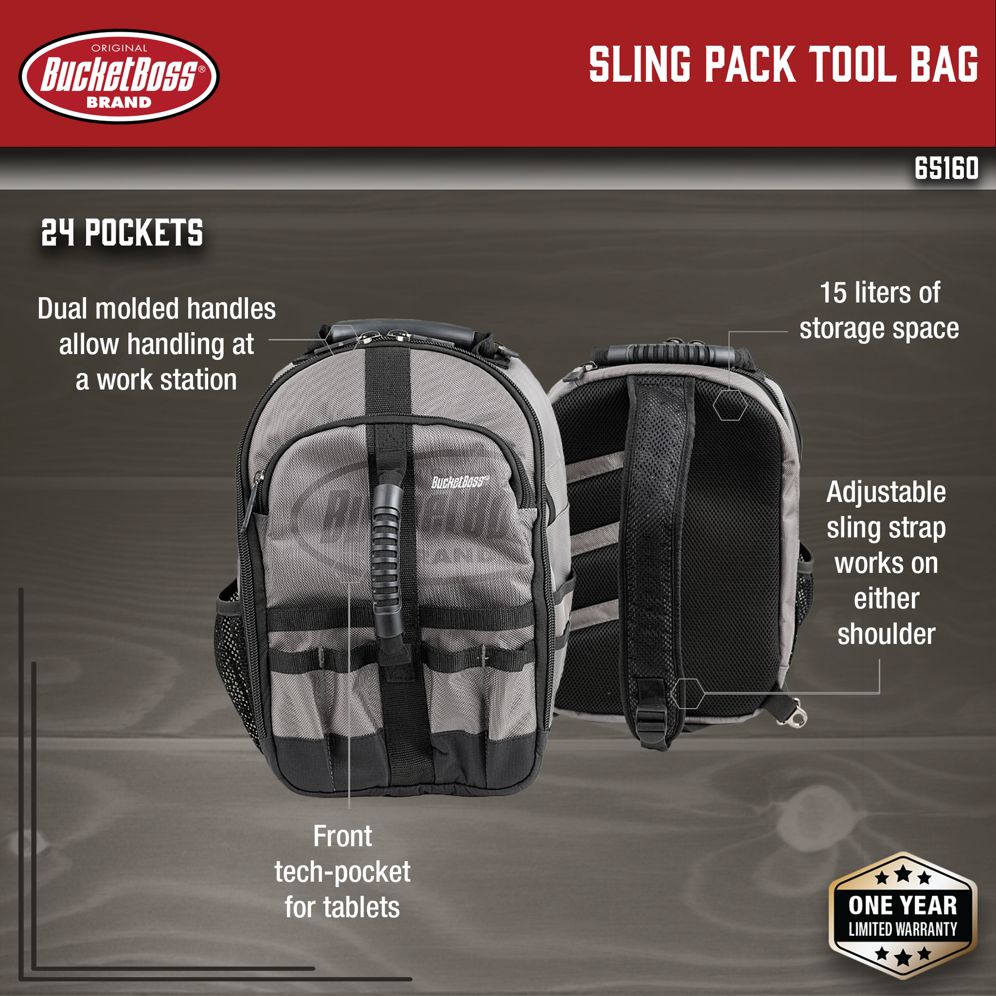 Tool Backpack - Bucket Boss