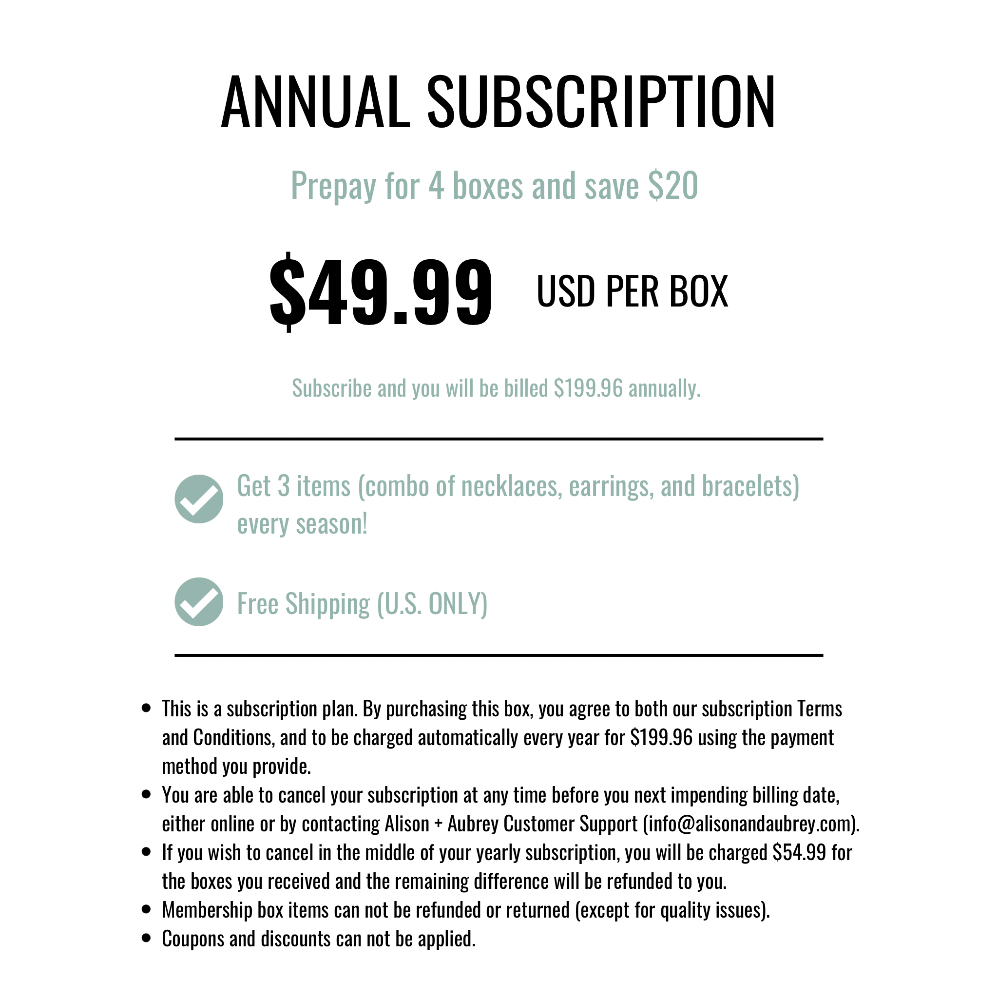 Image of Subscription Box - Annual