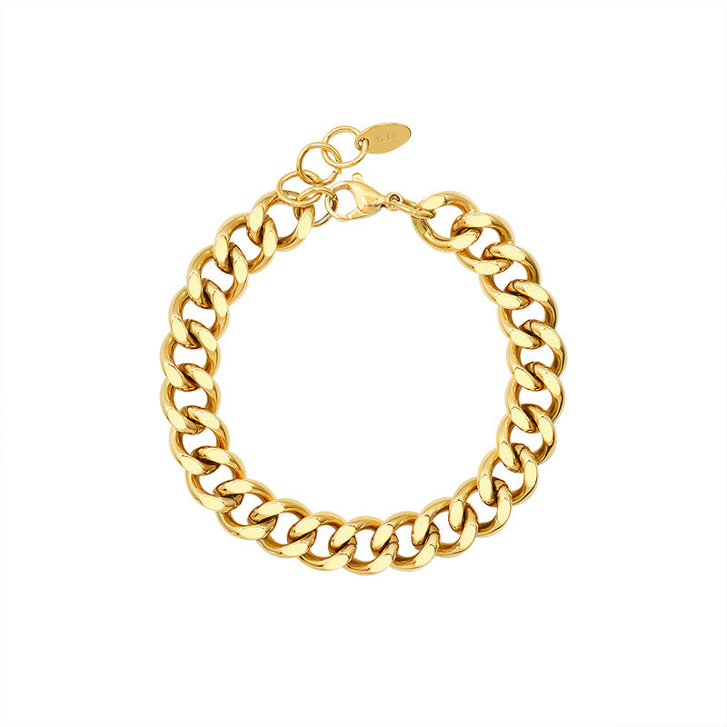 Image of Chunky Cuban Chain Bracelet - 18K Gold