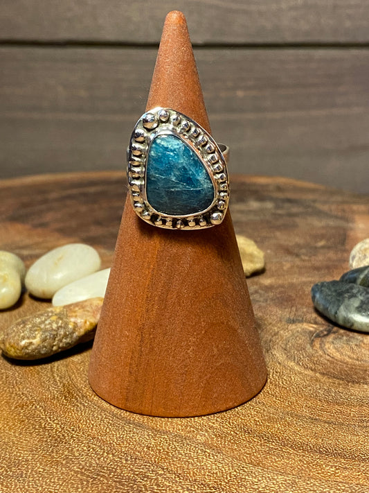 Blue Sea Apatite Ring