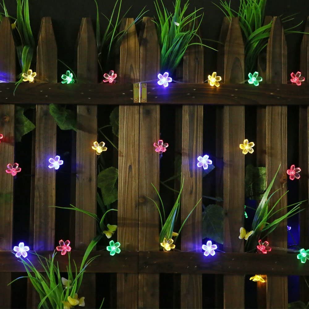 Flower Shape String of Solar Lights