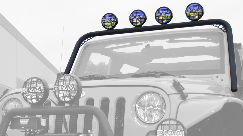 BODY ARMOR 4X4 2007-2018 JEEP WRANGLER JK WINDSHIELD LIGHT BAR