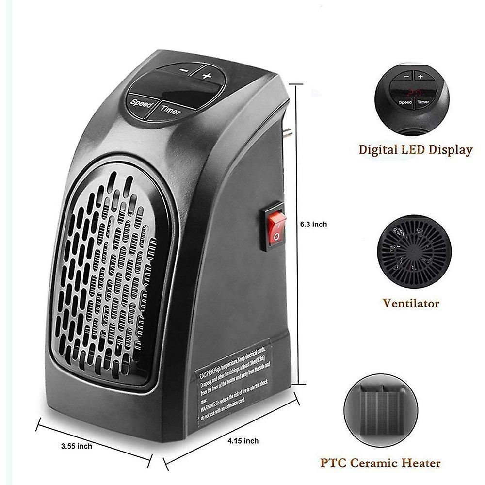 Portable Plug-in Wall Electric Room Heater