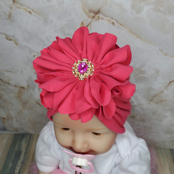 Red sales baby turban