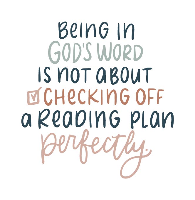 Being in God’s Word is not about perfectly reading your Bible | TDGC