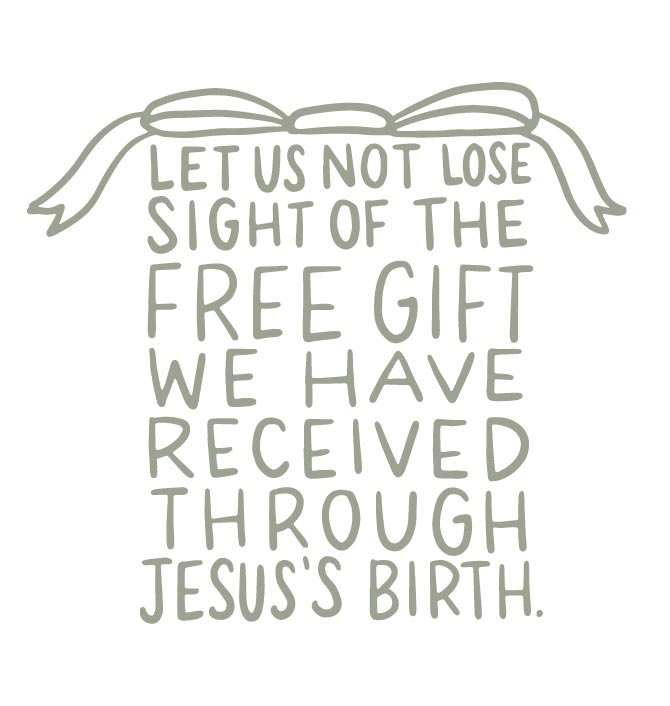 Let us not lose sight of the free gift we have received through Jesus’s birth | TDGC