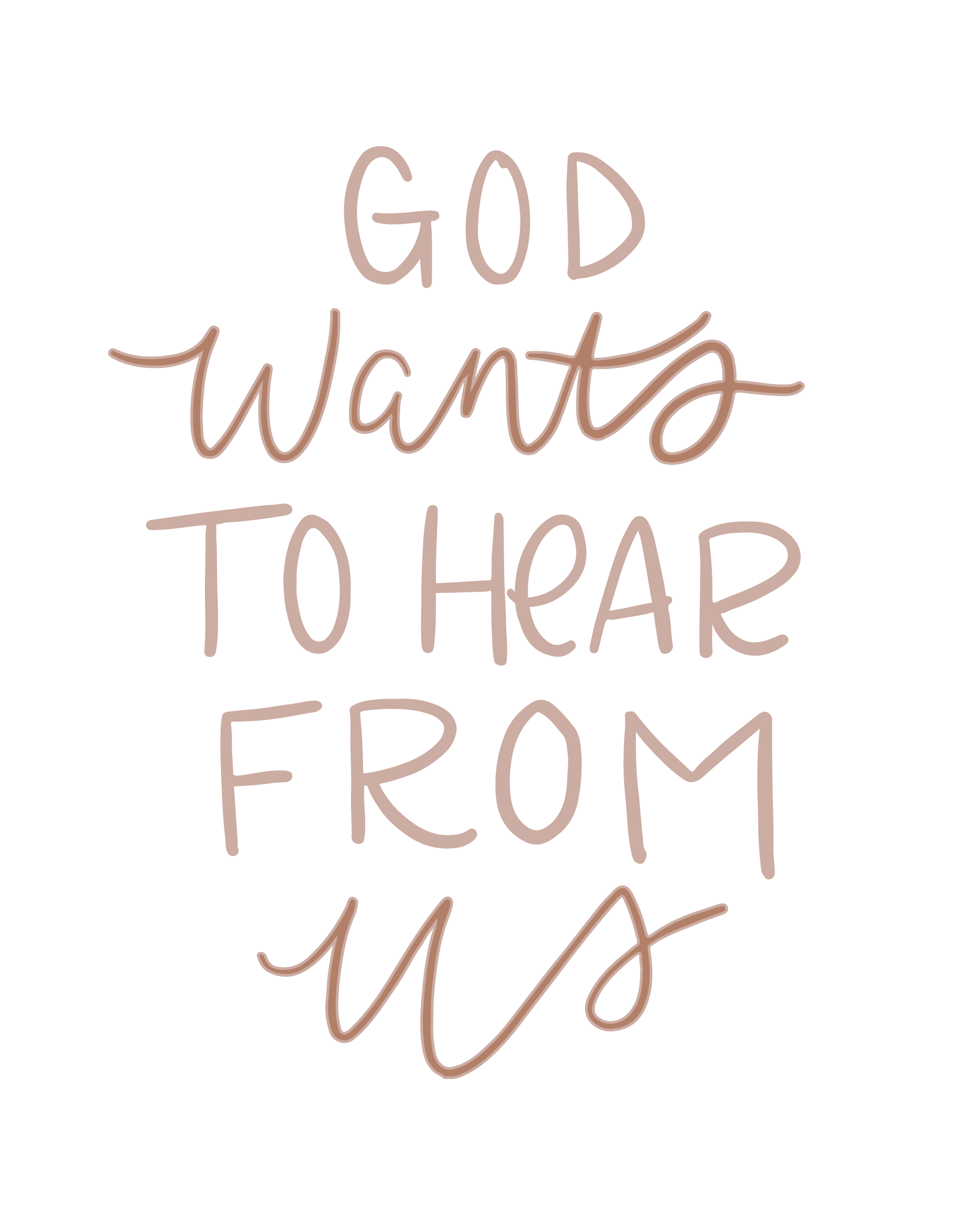 God wants to hear from us | TDGC