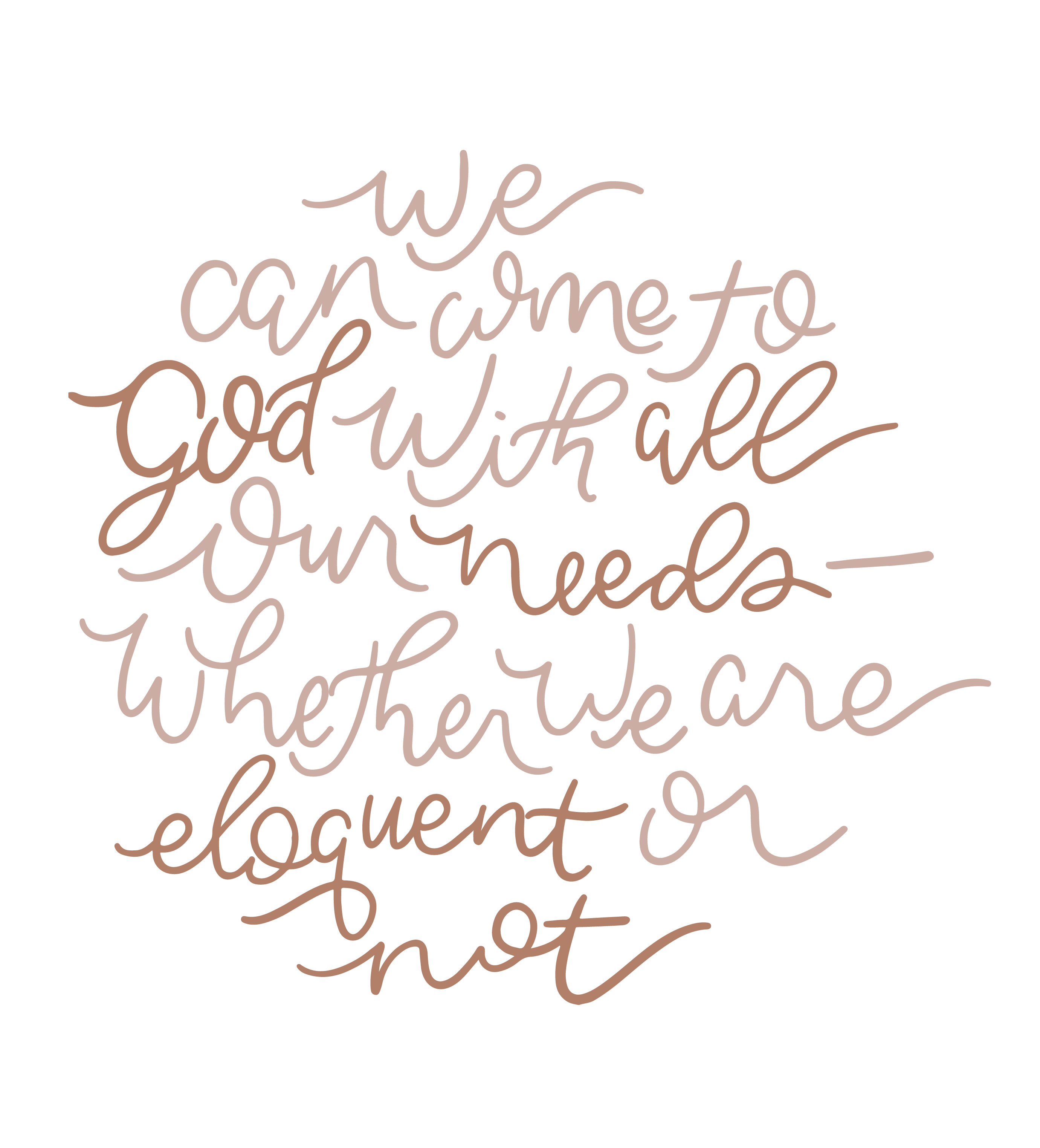 We can come to God with all our needs | TDGC