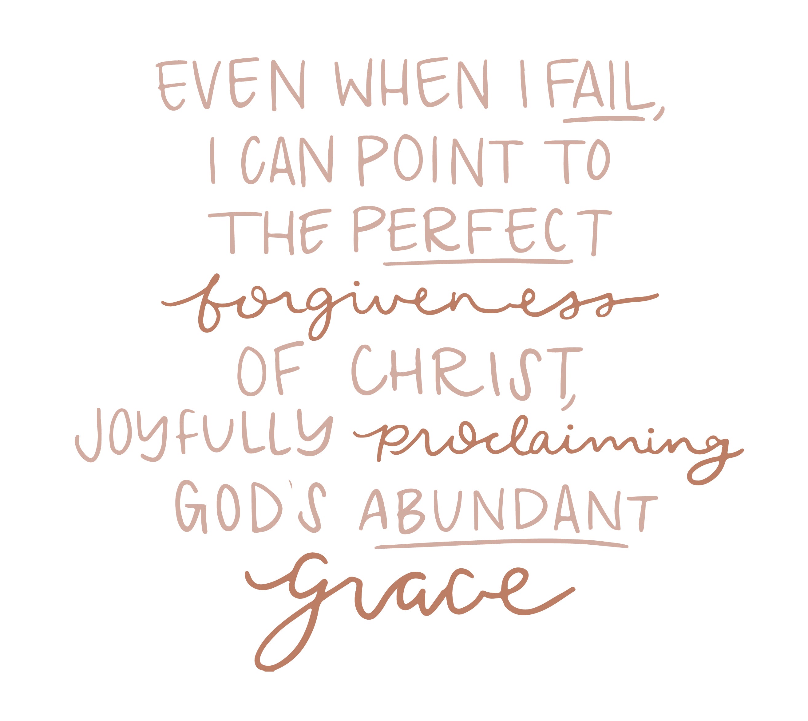 Even when I fail, I can point to Christ’s forgiveness and proclaim God’s abundant grace | TDGC