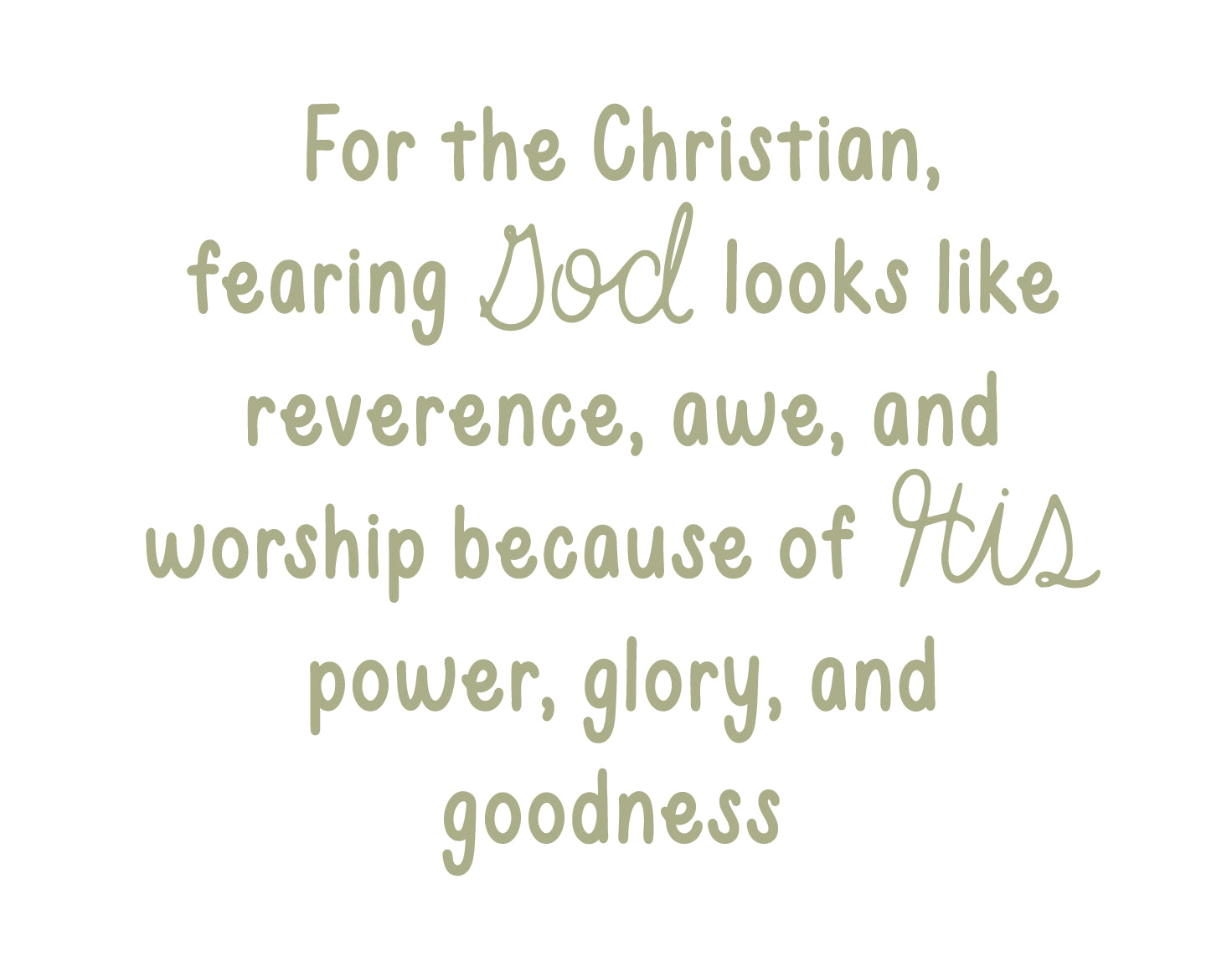 fearing God looks like reverence, awe, and worship | TDGC