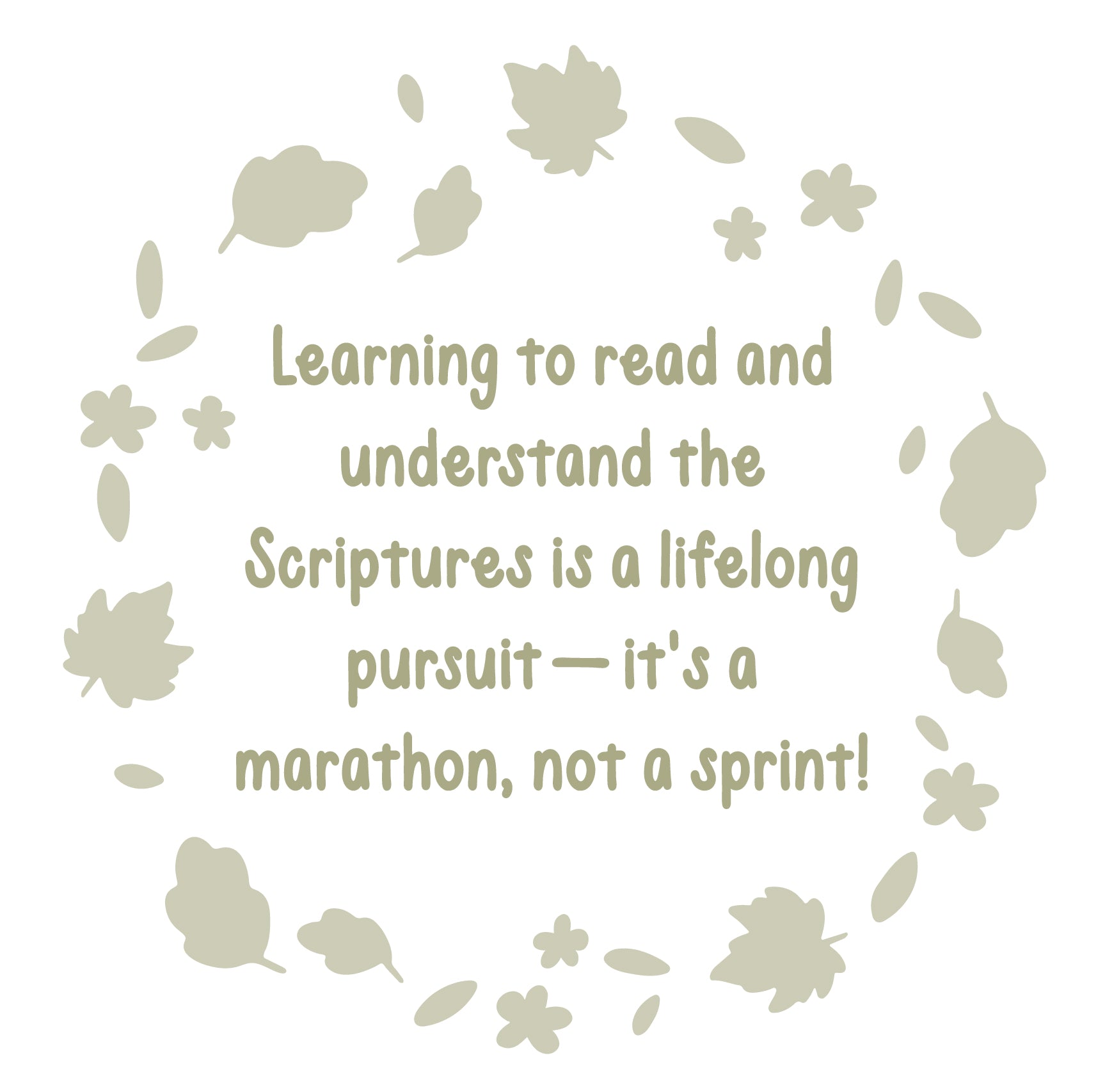 Learning to read and understand the Scriptures is a lifelong pursuit | TDGC
