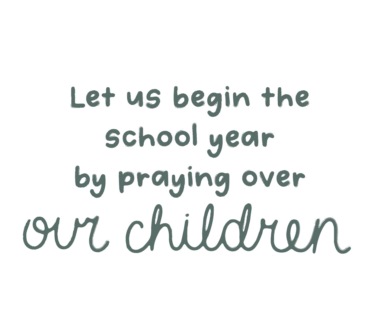 pray over your children