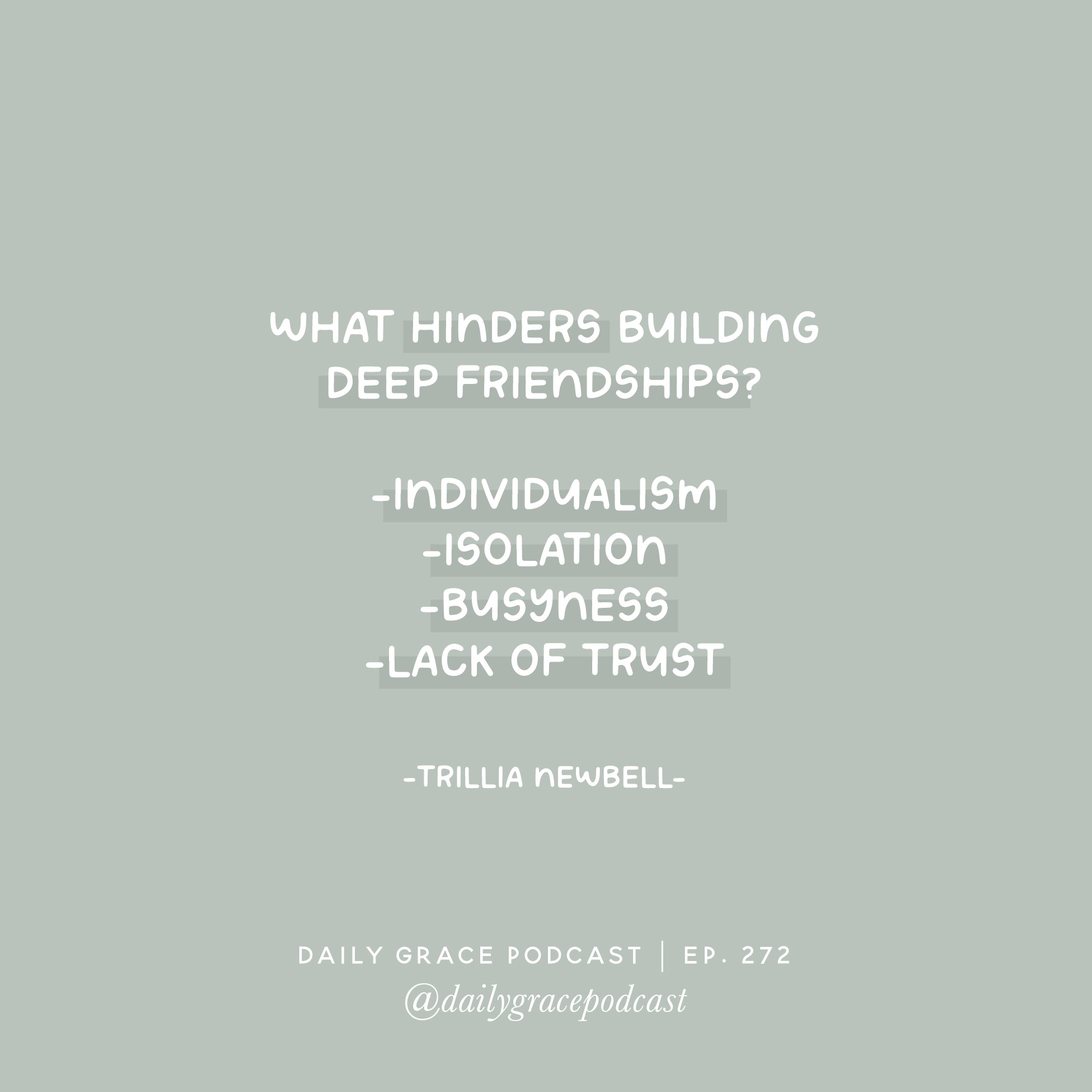 The Gift of Friendship w/Trillia Newbell | TDGC