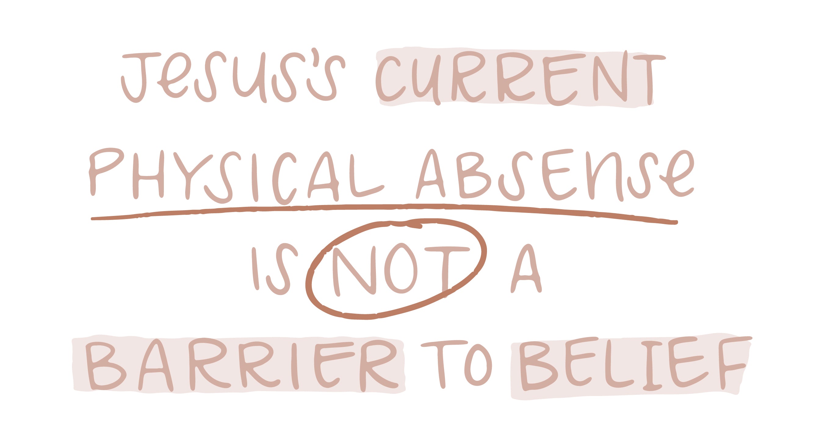 Jesus’s physical absence is not a barrier to belief | TDGC