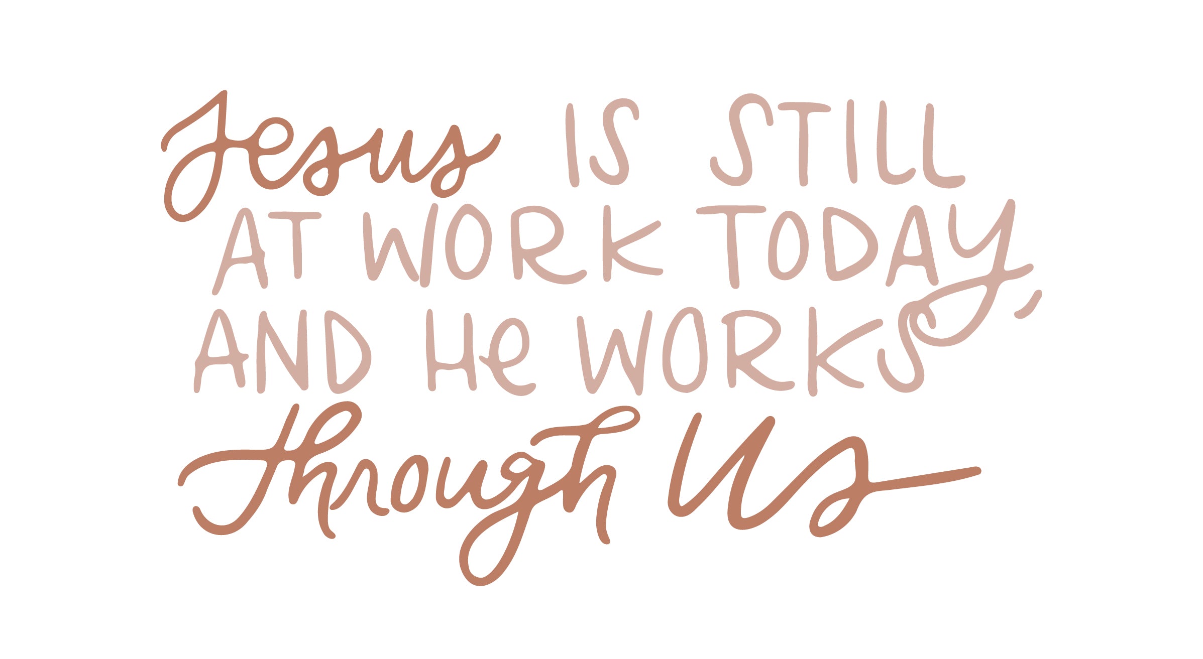 Jesus still works today through us | TDGC