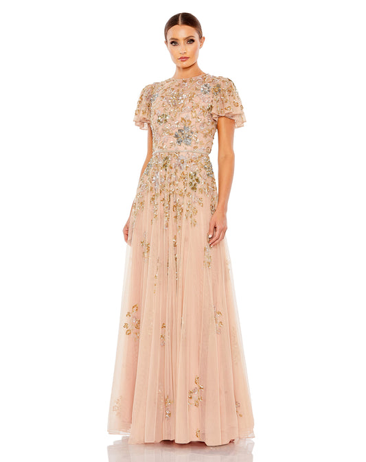 Luxe Sequin Gown (Gold) - Kois Kloset