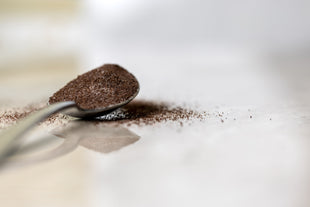 Coffee Powder on a spoon