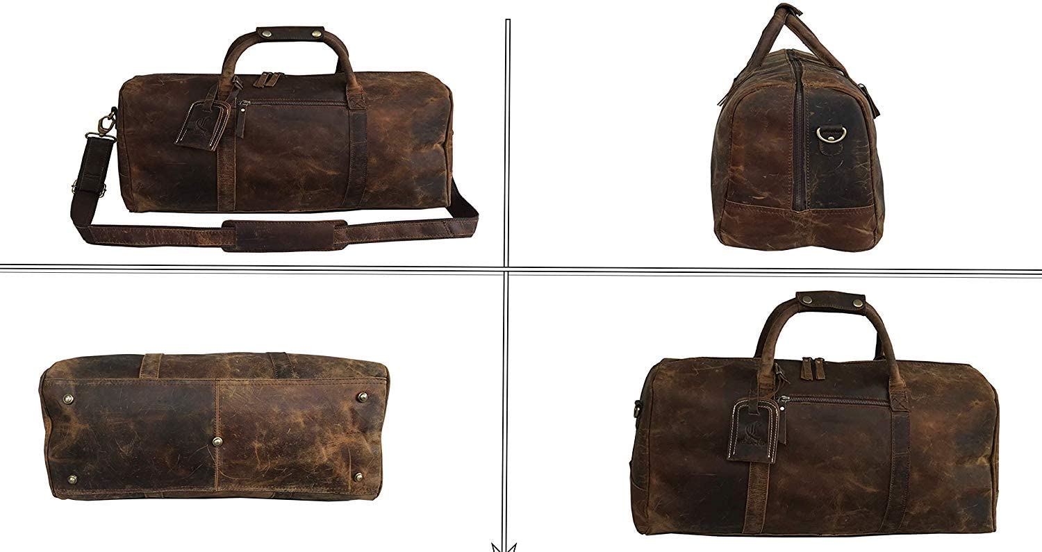 Sylvan Leather Duffel Bag for Men & Women | Emerson Leather Bags
