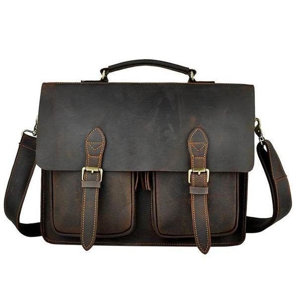 Men's Leather Messenger Bag for a laptop | Lennox | Emerson Leather Bags