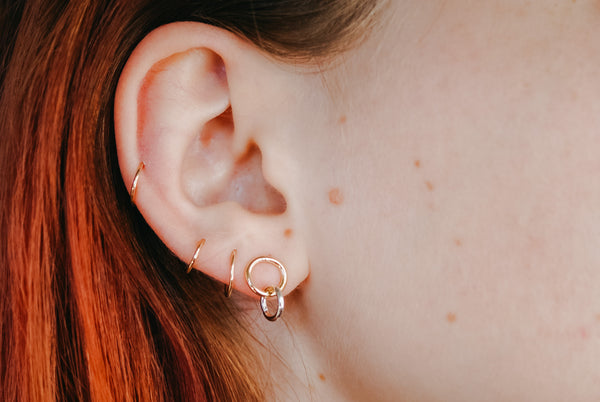 taurus link studs mixed metals