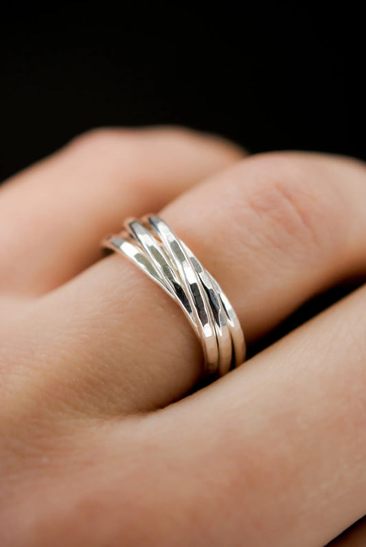 925 Silver Connector Ring, Interlocking Ring, Connector Ring, Linked Ring,  Stacking Linked Ring, Connected Ring, Multi link Band Ring – Thesellerworld