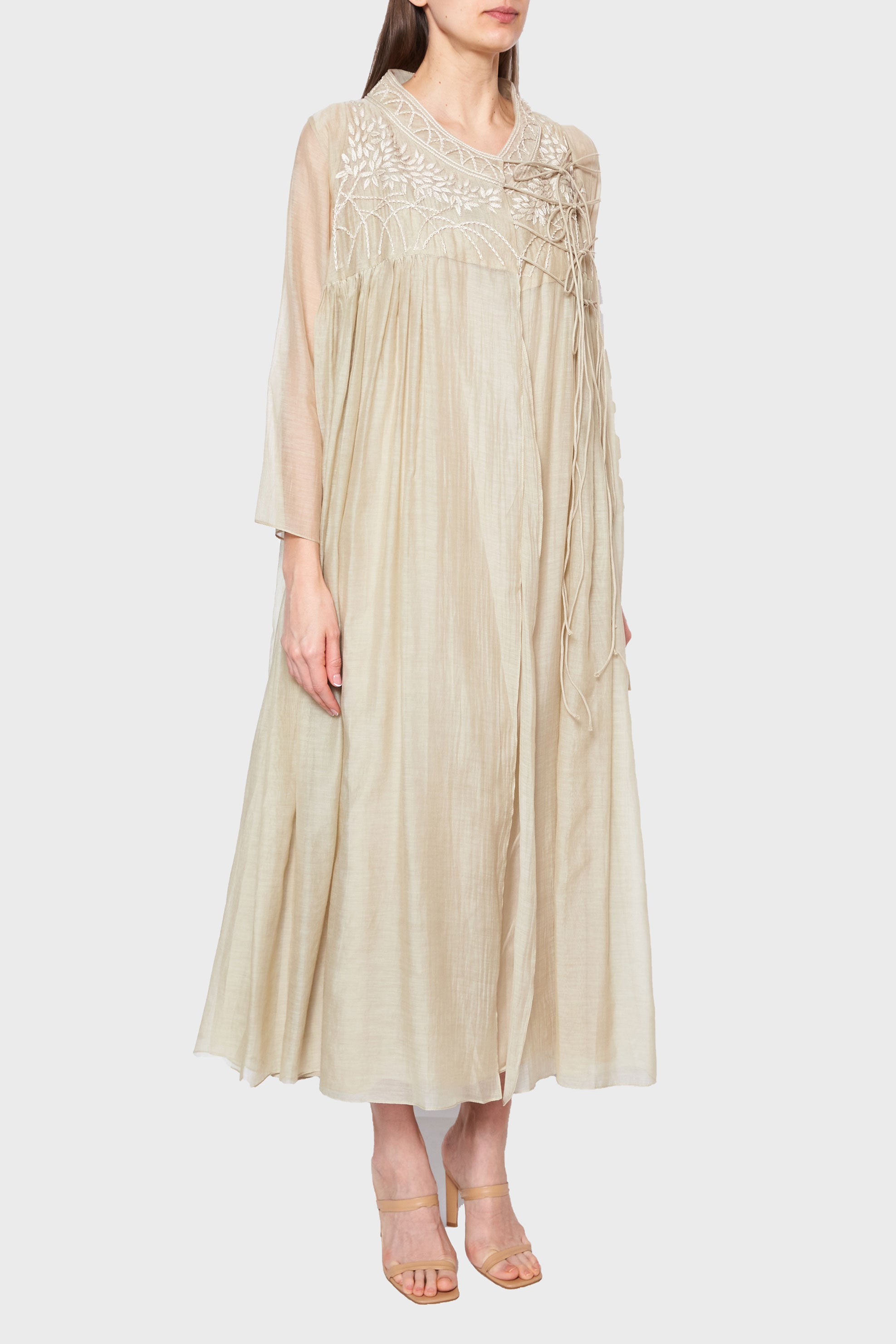 Image of Long Sleeve Asymmetric Dress