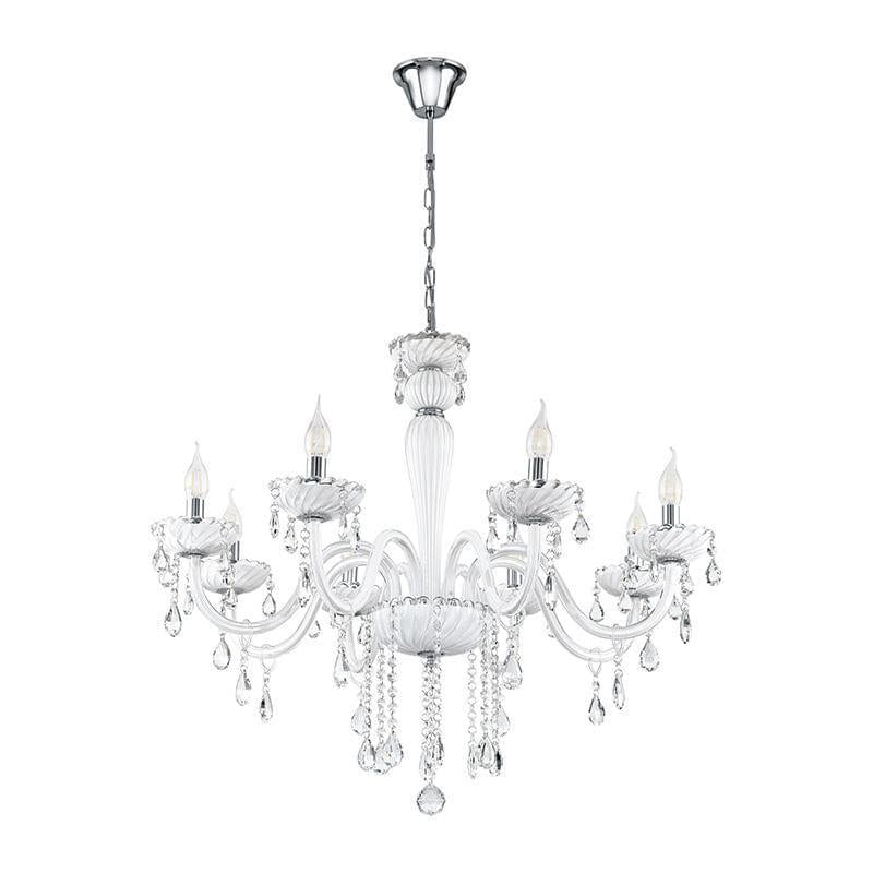 A chandelier on a white background.