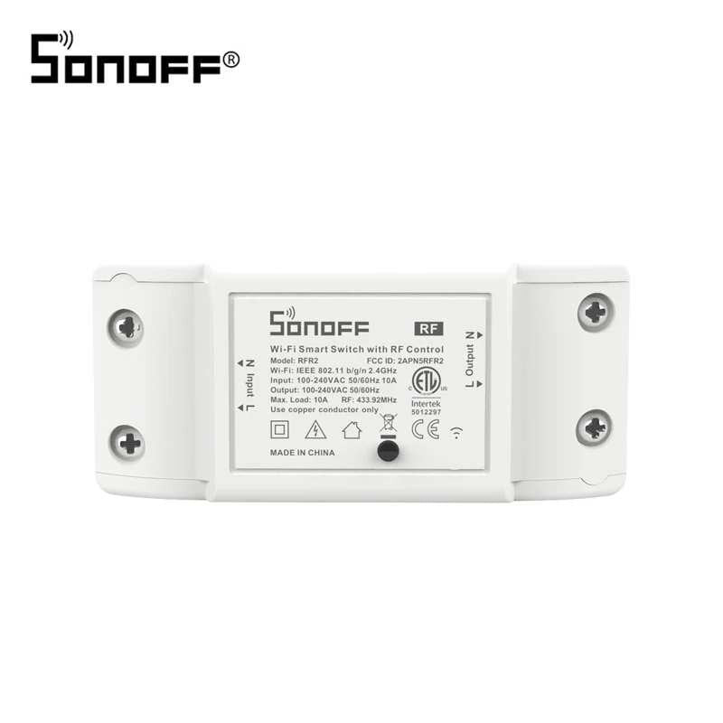 Sonoff Wifi Switch RF R2, Wireless Remote Control 433mhz Smart Light  Switch, Smart Home Wifi Automation