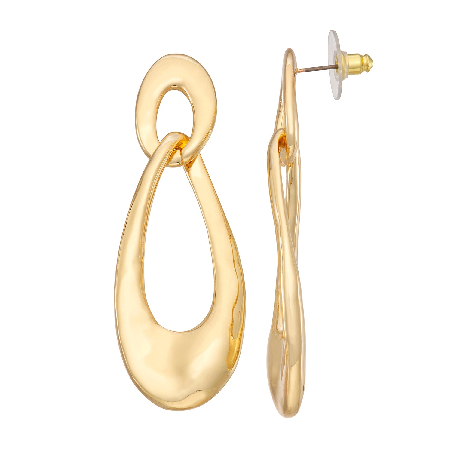 OVAL DROP EARRINGS