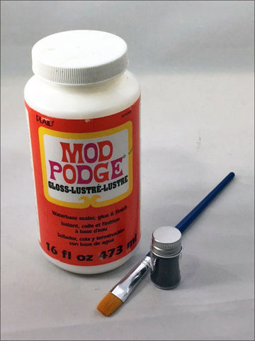 Mod Podge and Flocking Powder