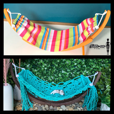 Barbie Playset Hammock Customization Before and After