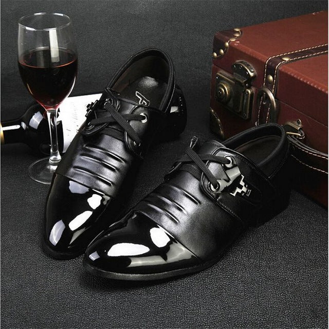 faux leather mens dress shoes