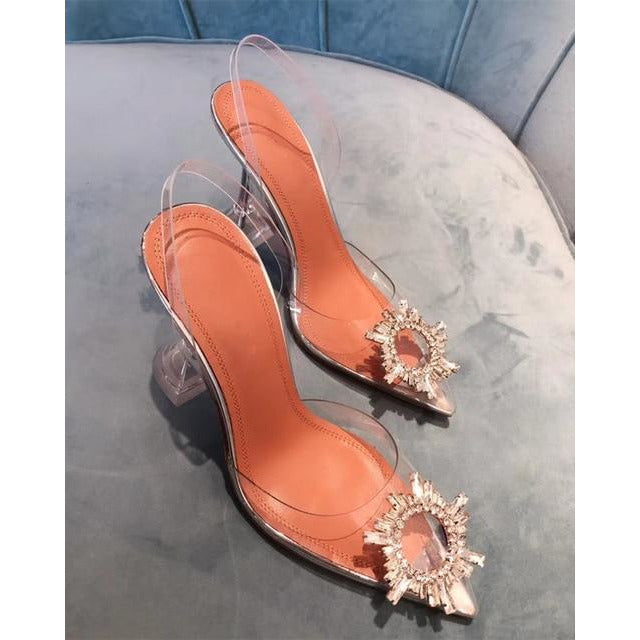 rhinestone slingback