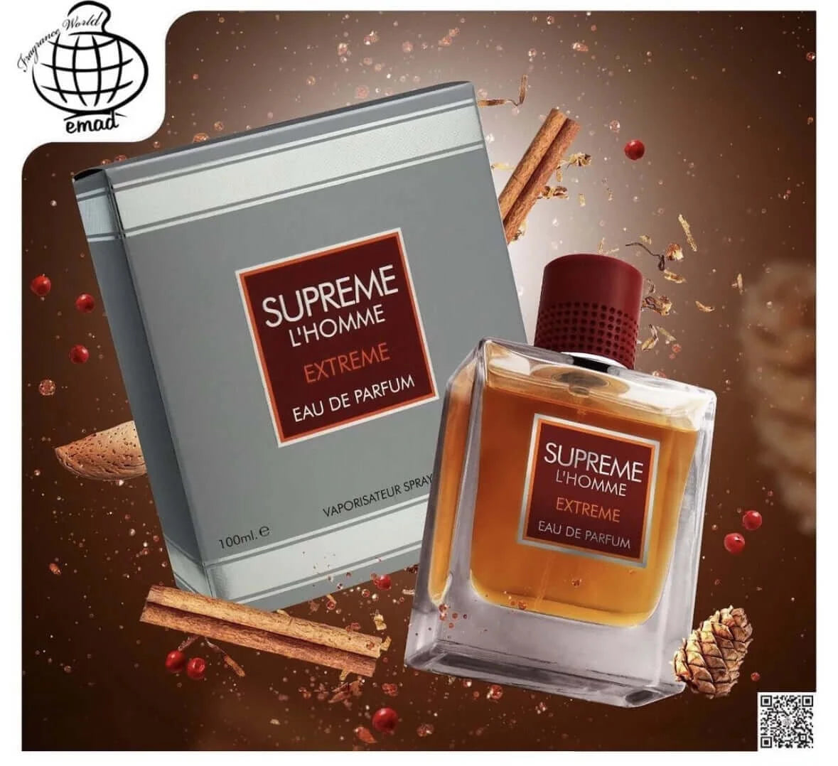 Midnight Oud Eau de Parfum by Fragrance World 3.4 fl oz 100ml Perfume