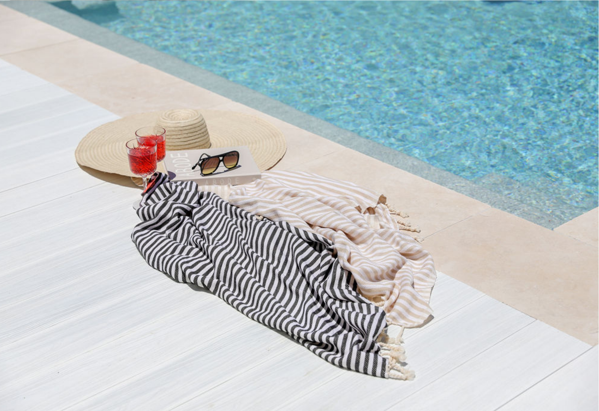 kabaka stripe beach blanket HUXFORD GROVE