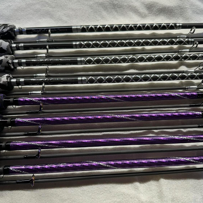 Image 2 of Purple and Grey Custom built rods