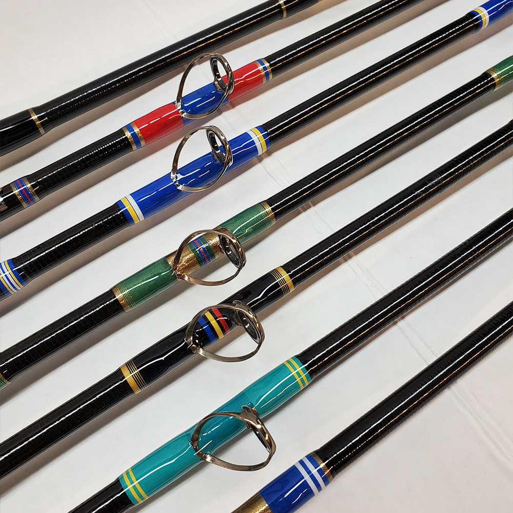 5 Custom Wrapped Rod guides