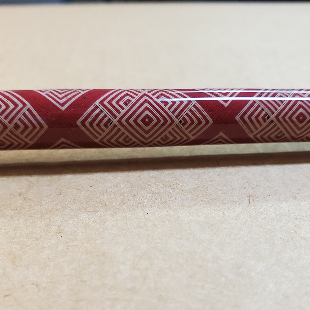 Red custom wrapped rod