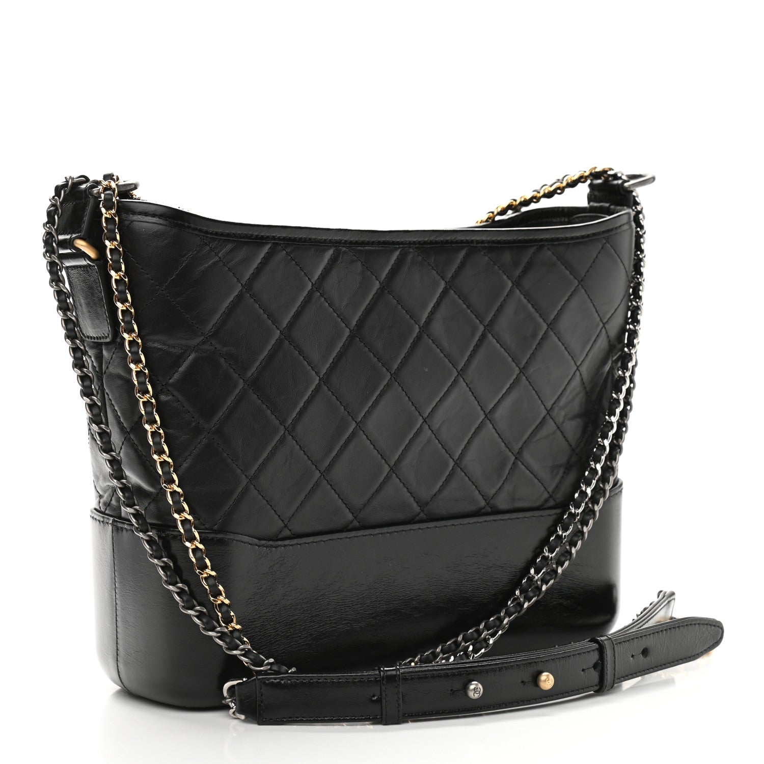 CHANEL Aged Calfskin Quilted Medium Gabrielle Hobo Black – Caroline's  Fashion Luxuries