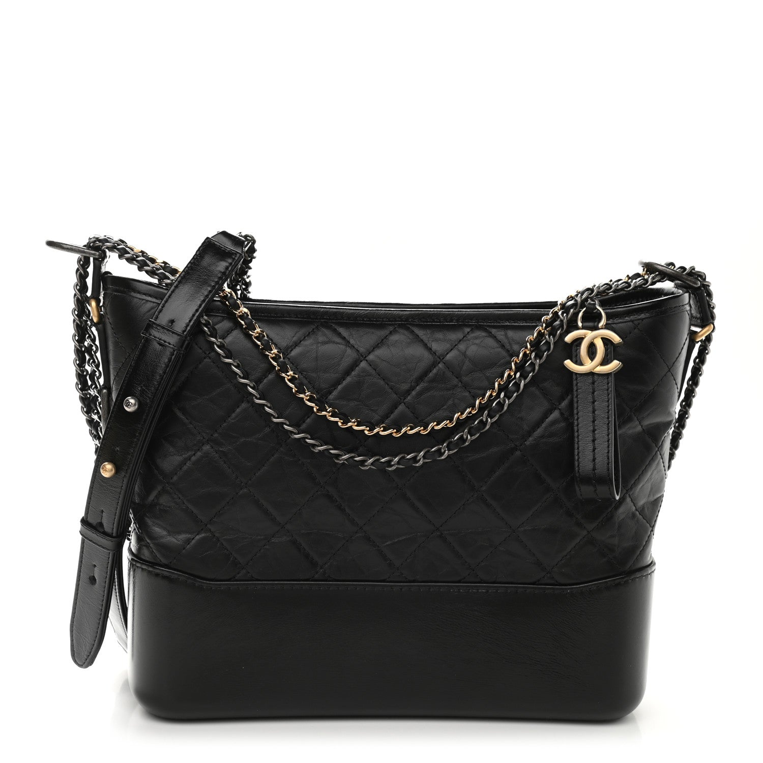 CHANEL Aged Calfskin Quilted Medium Gabrielle Hobo Black – Caroline's  Fashion Luxuries