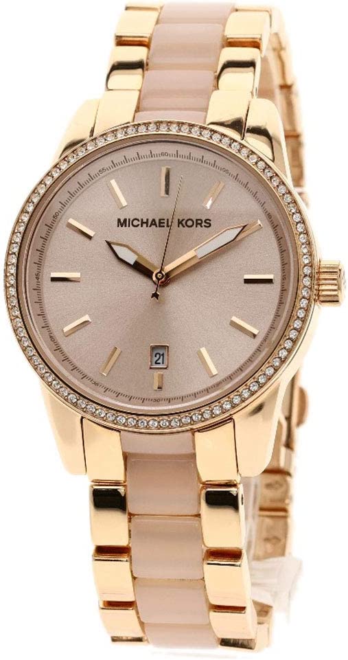 MICHAEL KORS RITZ ROSE GOLD TONE WATCH – Caroline's Fashion Luxuries