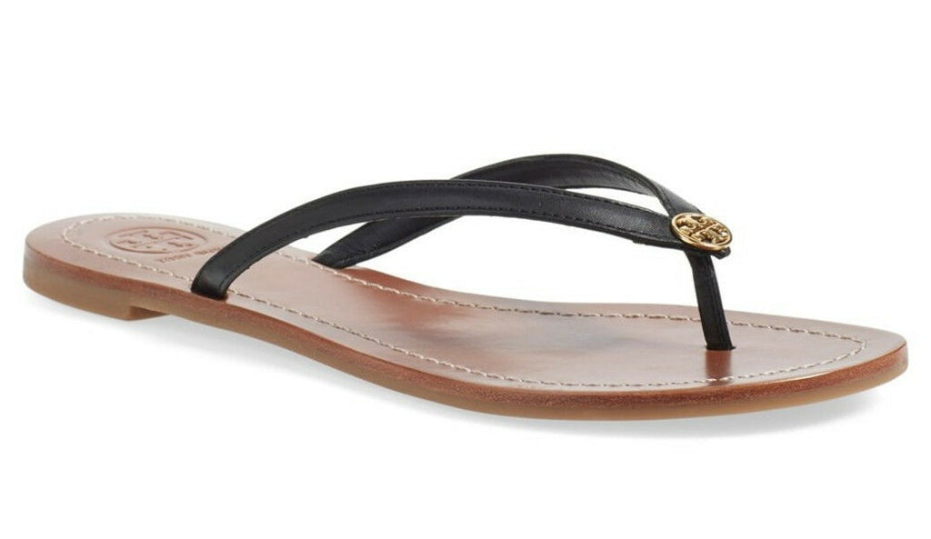 Tory Burch Terra Thong Flat Leather Sandals – Caroline's Fashion Luxuries