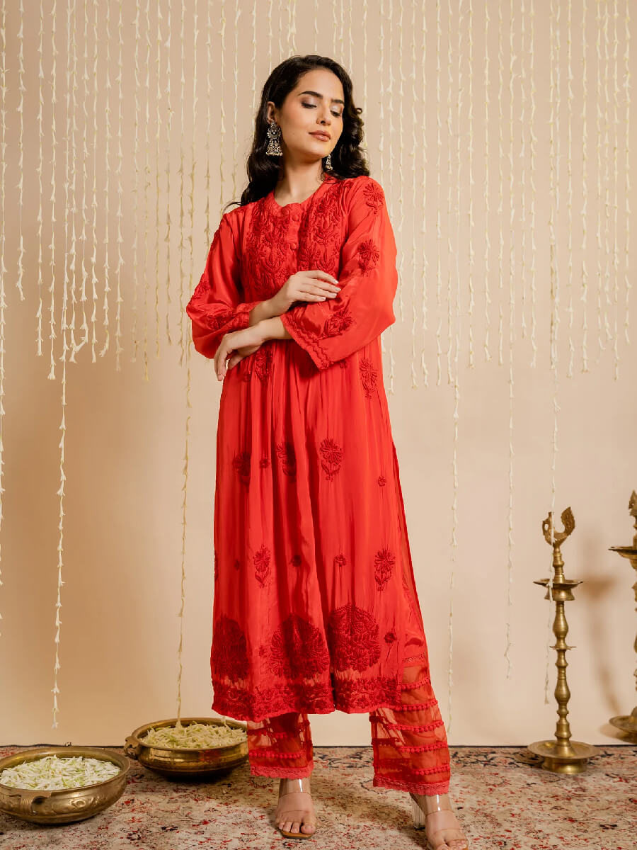 Buy Helwin Designer Women Crepe Regular A-Line Kurti Online at Best Prices  in India - JioMart.