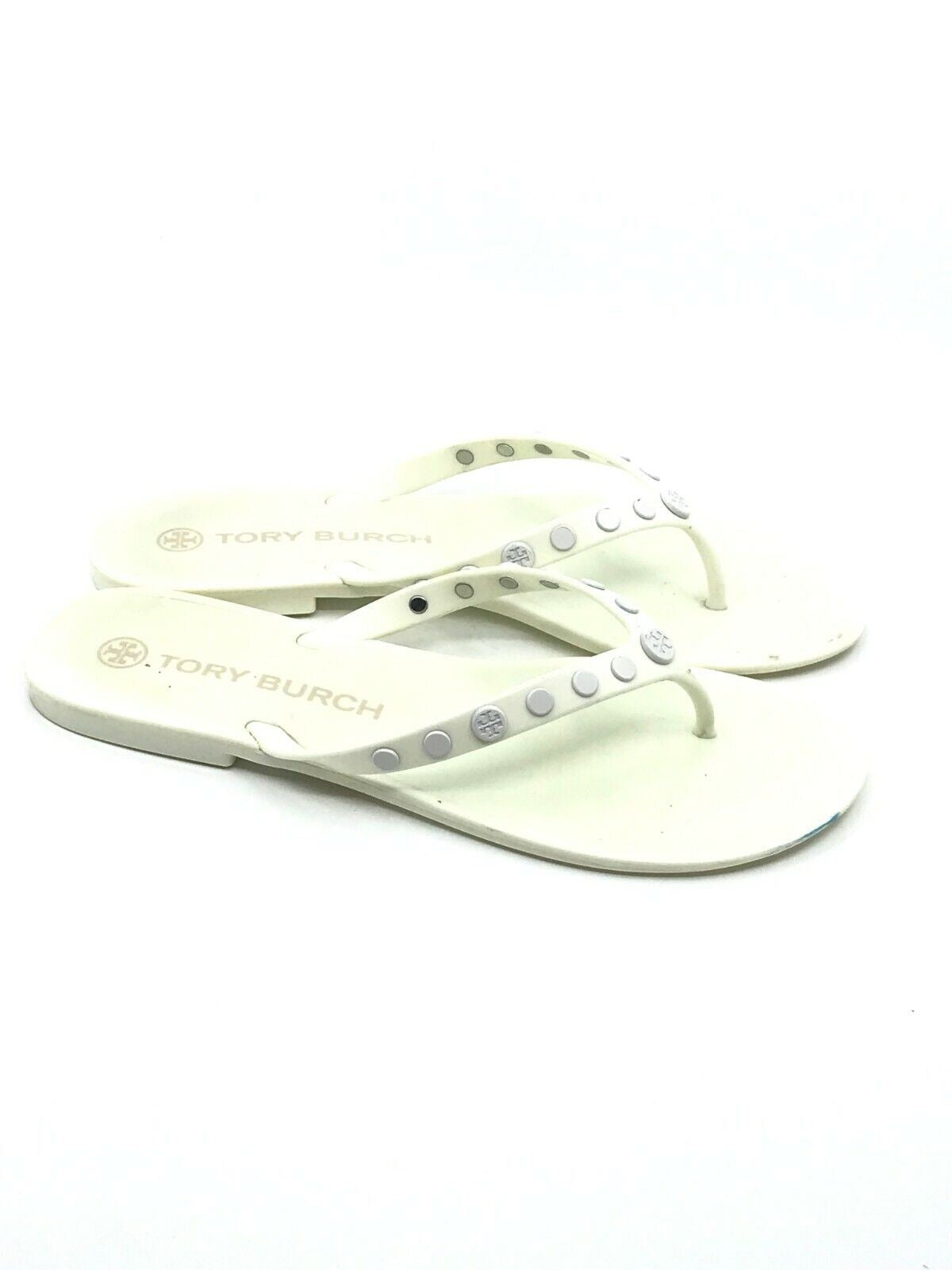 Tory Burch Women's Studded Jelly Thong Sandals Natural Size: 9 – Jonesse  Fashions