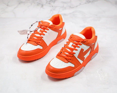 off white out of office sneakers orange